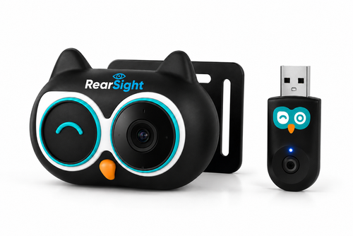 REARSIGHT Car Baby Monitor System with Split Screen Wide Angle Rear Seat Camera and Stable Real-Time Transmission